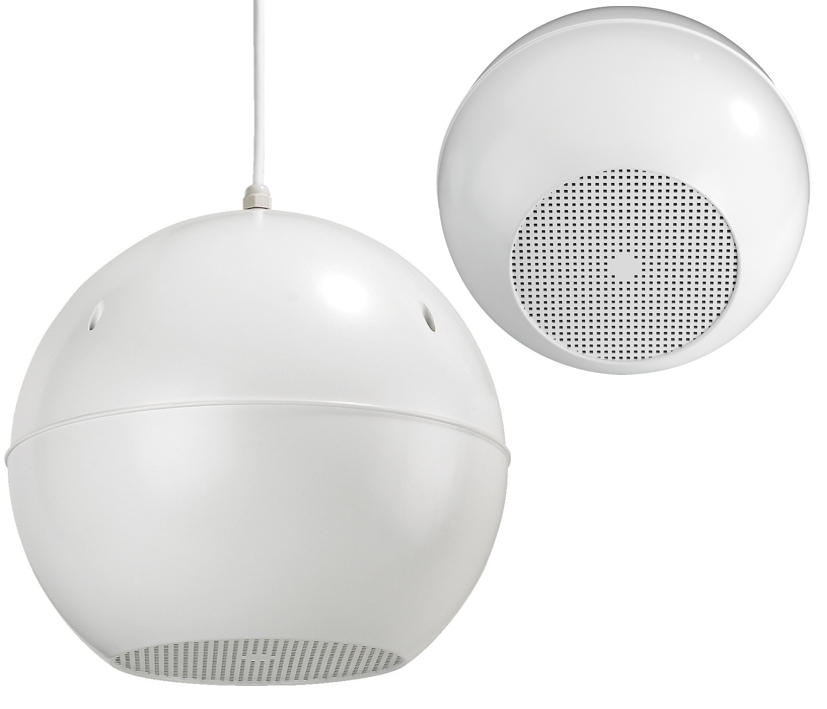 Kugellautsprecher 265mm 30W 8-Ohm EDL420 mit 100V Übertrager Weiss Kugellautsprecher 265mm 30W 8-Ohm EDL420 mit 100V Übertrager Weiss