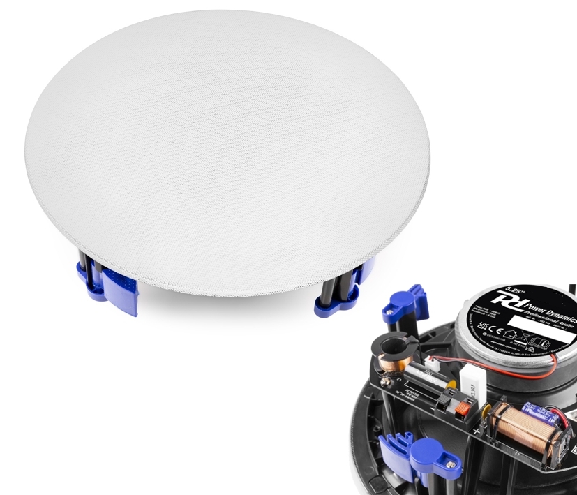 84-410-00265_2wege_Deckenlautsprecher_mit_Weiche 185mm Deckenlautsprecher 20/50W 8ohm HiFi 2wege System Weiss
