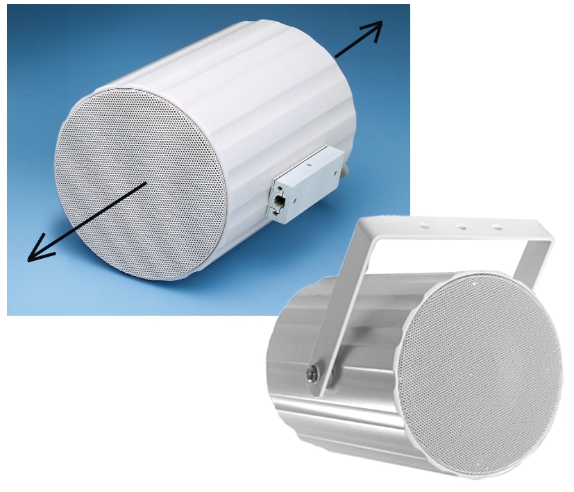 Bidirektionaler_Lautsprecher_ALU_B_03_88-500-00050 Projektionslautsprecher IP66 2x20W BIDI ELA 100V 2-fach Soundprojektor Vandalensicher Cell10BDT