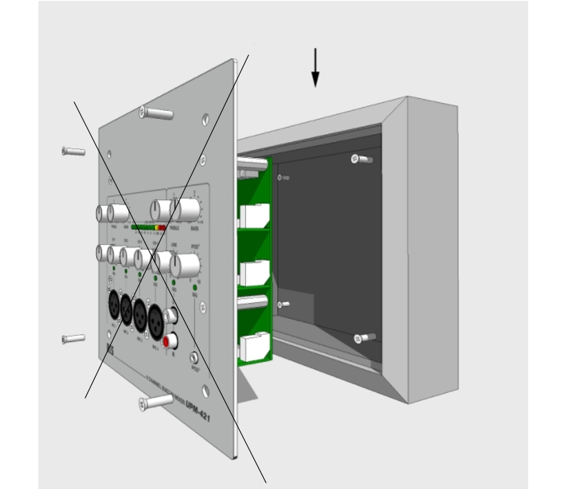 Mischpult Zubehör Aufputzgehäuse APG400