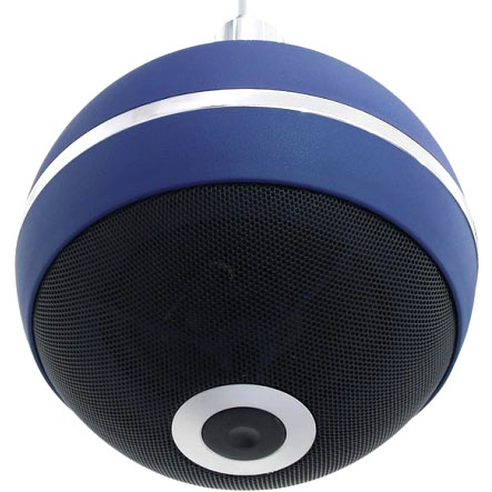 88-500-00930_2015_01 Kugellautsprecher 210mm 20W 8-Ohm 2-wege System WCP6 mit 100V Übertrager Blau