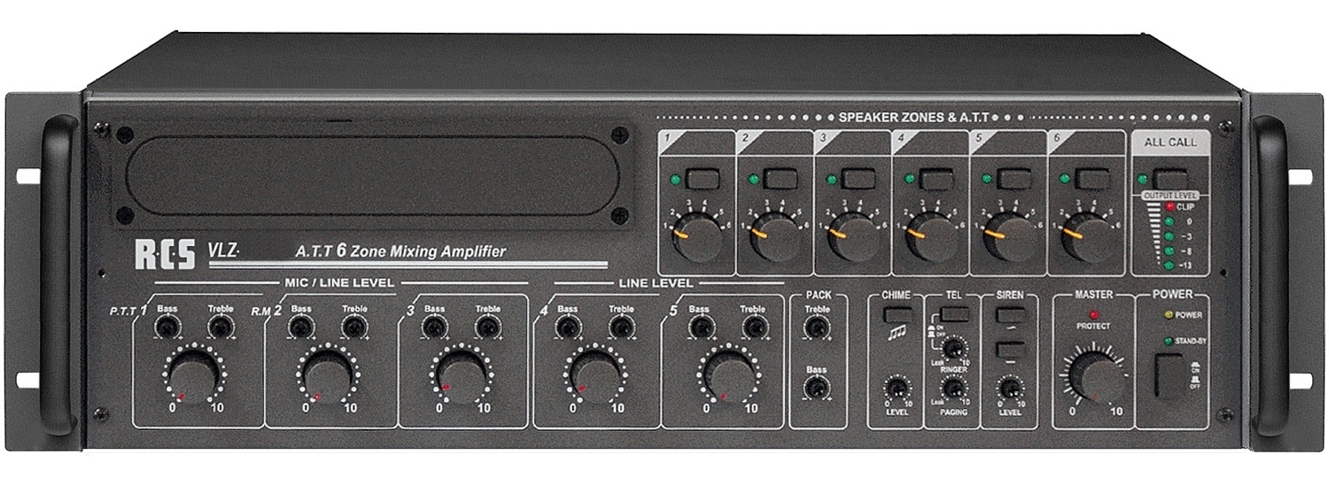 6-zonen_Verstaerker_88-404-00780_VLZ-Serie ELA Verstärker 720W 6-Zonen Regelung VLZ100V ELA Zentrale mit 6Eingänge